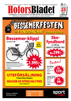 Vecka 23, 4/6 - Hoforsbladet