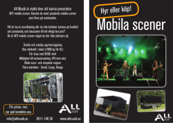 Mobila scener - Allmusik Skara Ljud & Ljus AB