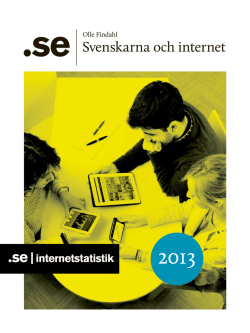 Svenskarna och internet 2013
