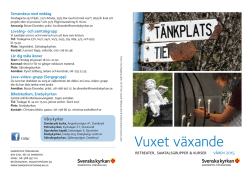 Vuxet vaxande vt 2015 - Danderyds Församling