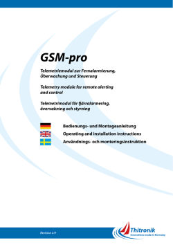 GSM-pro - Thitronik