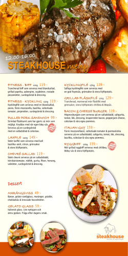 MENY 12-16 - The Steakhouse