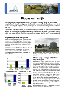 Biogas och miljö