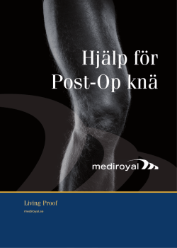 Hjälp för PostOp Knä (PDF)