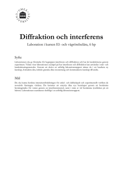 Diffraktion och interferens