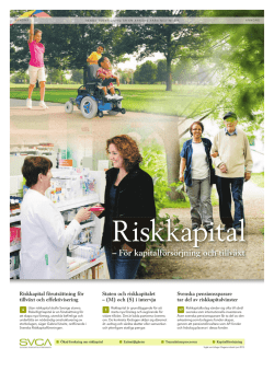 Riskkapital 2013 - Tidningen Riskkapital