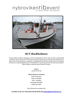 M/Y Bockholmen: