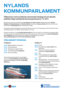 Nylands kommunparlament 6-7.2.2015