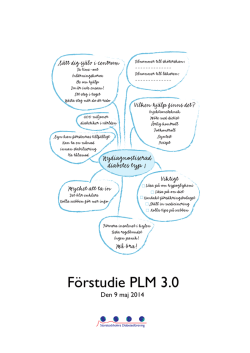 Förstudie PLM 3.0 - Storstockholms Diabetesförening