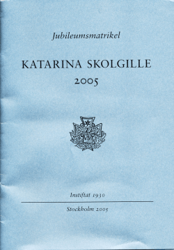 Jubileumsmatrikel 2005 (75 år)