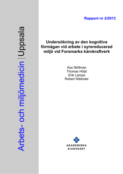 2/2013 - Arbets- och miljömedicin | Uppsala