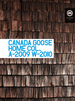 Canada Goose home col. a-2009 w-2010