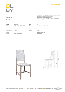 LINDA STOL - Olby Design
