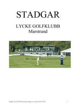 Stadgar för Lycke Golfklubb rev20120324 final
