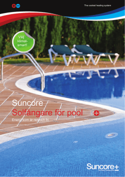 Suncore Solfångare för pool