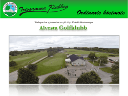 Höstmötet 2014 2 - Alvesta Golfklubb