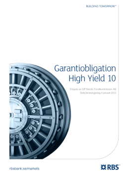 Garantiobligation High Yield 10