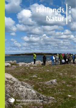 Hallandsnatur2014 - Naturskyddsföreningen