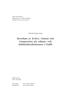 Influence of bismuth, nitrogen and temperature on the