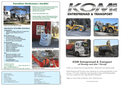 KOM Entreprenad & Transport
