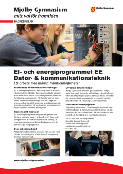 El- och energiprogrammet EE Dator