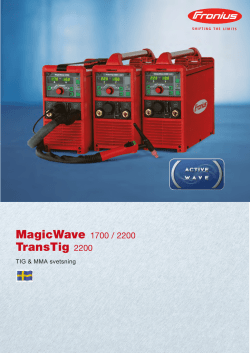 TransTig 2200 - Axson Teknik AB