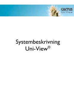 Systembeskrivning Uni-View®
