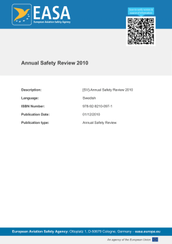 Annual Safety Review 2010 - EASA