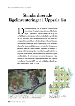 Standardiserade fågelinventeringar i Uppsala län