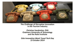 The Challenge of Disruptive Innovation in the Tourism