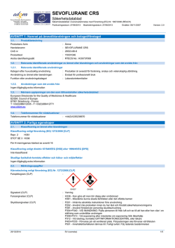sevoflurane crs - European Directorate for the Quality of Medicines
