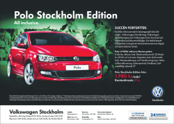 Halvsida VW Polo sthlm edition v32.indd