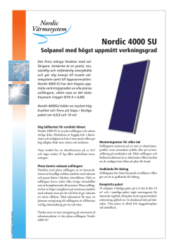 Nordic 4000 SU - Nordic Värmesystem