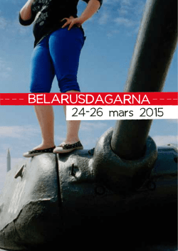 belarusdagarna - Östgruppen för demokrati och mänskliga rättigheter