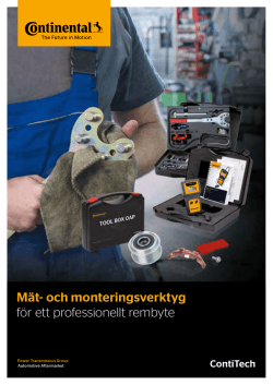 Mät- och monteringsverktyg (PDF | SE | 2.9MB)