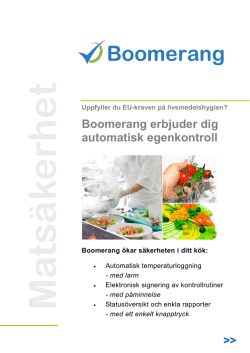 Boomerang för matsäkerhet (PDF)