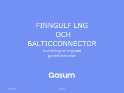 Finngulf LNG ja Balticconnector alueellisen