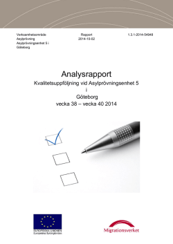 Analysrapport KU APGO5 2014