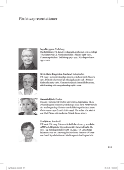 Författarpresentationer - Moderata Kvinnors Historia