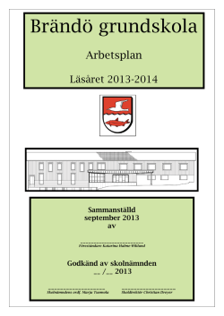Plan för utvärdering i Brändö grundskola 2013-2014