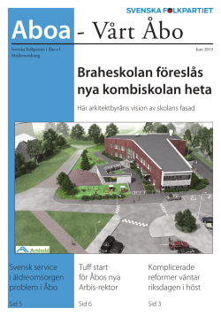 Braheskolan föreslås nya kombiskolan heta
