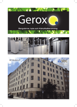 Folder: Gerox arbetsmodell för en totalentreprenad
