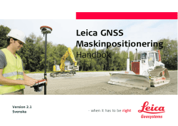 a GNSS Maskinpositionering
