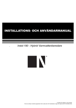 Indol-190 Manual