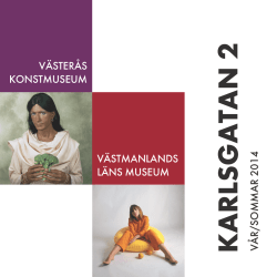 KARLSGATAN 2 VÅR/SOMMAR 2014 VÄSTMANLANDS LÄNS