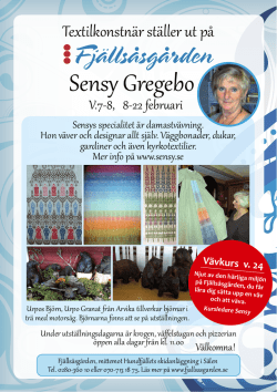 Sensy Gregebo - Fjällsåsgården