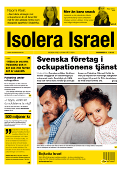 Isolera Israel tidning 2012