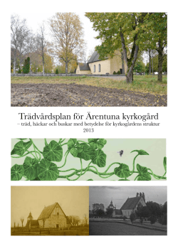 Trädvårdsplan för Ärentuna kyrkogård