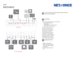 Konfiguration av Inteno DG301 Mediabox