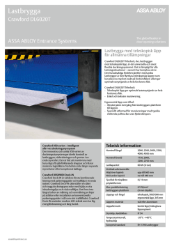 Crawford DL6020T teledock product leaflet